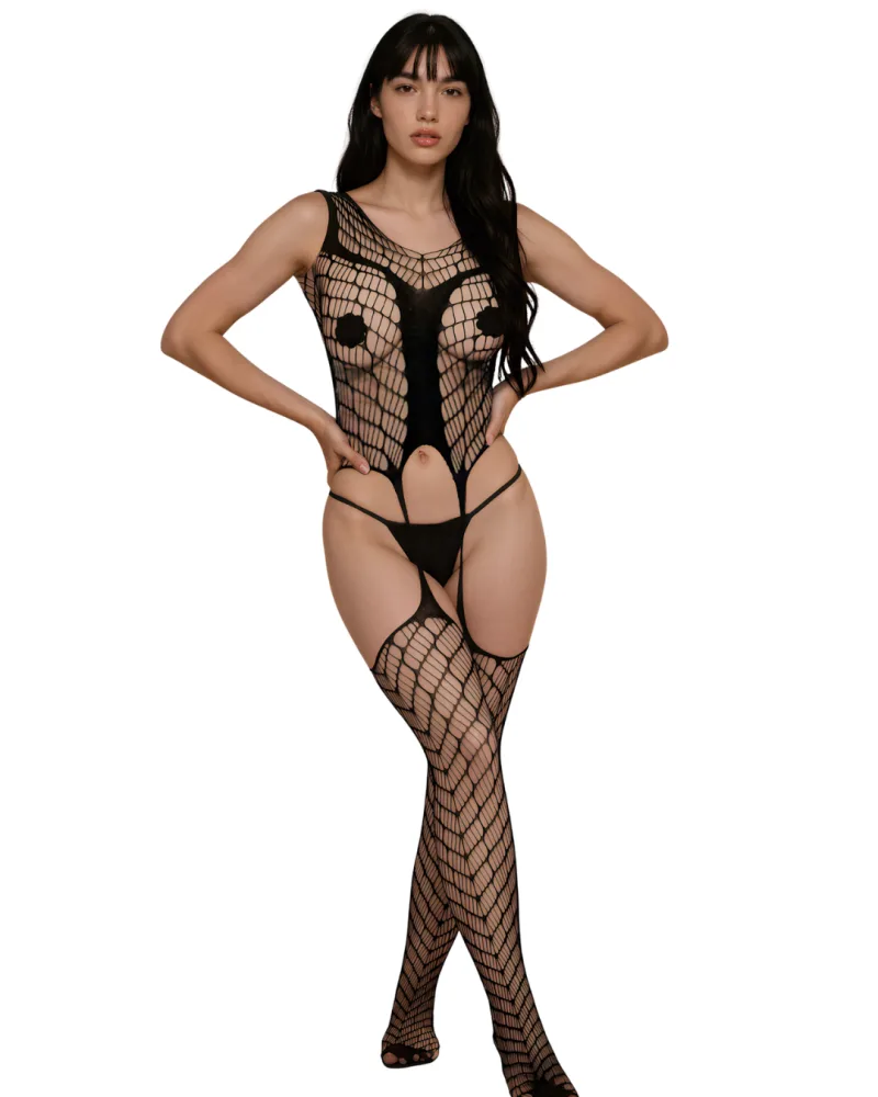 Noir Nexus Bodystocking